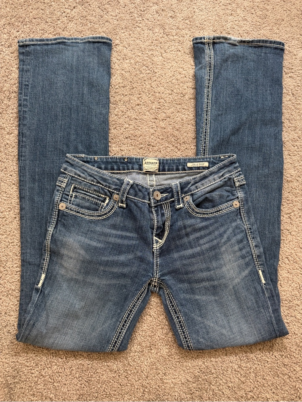 Y2K Anoname low rise bootcut jeans grunge vintage denim